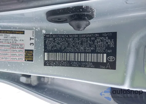 2012 Toyota Prius V Five from USA, damaged, VIN JTDZN3EU3C3031848